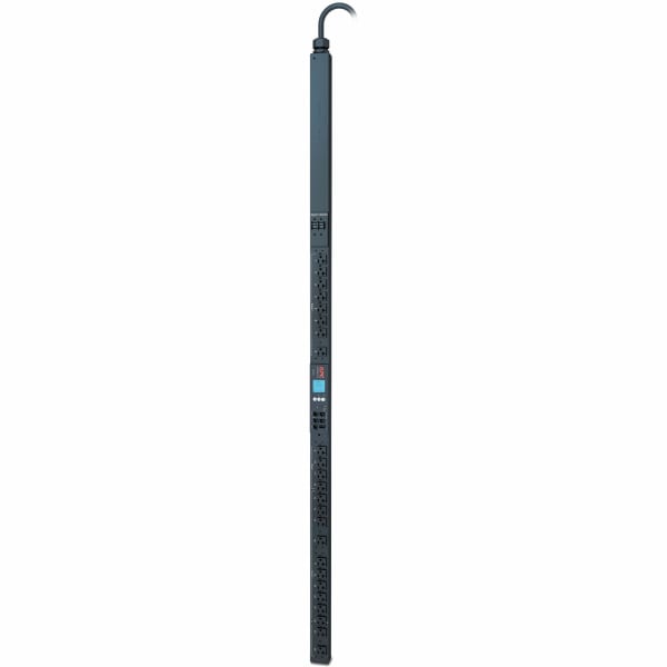 APC Rack PDU, 2G, switched, 0U, 30A, 100V to 120V, 24 NEMA 5-20R sockets - Switched - NEMA L5-30P - 24 x NEMA 5-20R - 100 V, 120 V - 2880 W - Overload Protection - 9.84 ft Cord Length - 0U - Vertical - Rack-mountable - Tower