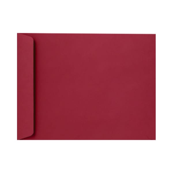 LUX Open-End 9in x 12in Envelopes, Peel & Press Closure, Garnet Red, Pack Of 500