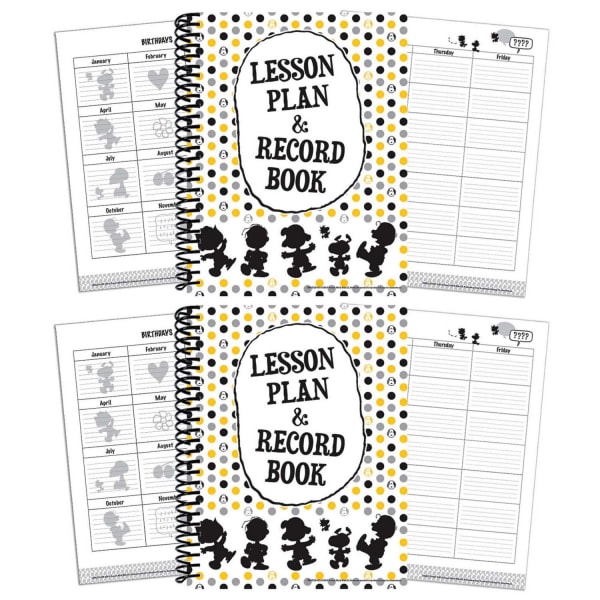 Eureka Peanuts Touch Of Class Lesson Plan & Record Book, Pack Of 2