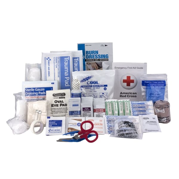First Aid Only 50-Person First Aid Kit Refill, 8inH x 9inW x 4inD, Kit Of 184 Pieces
