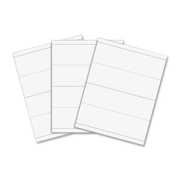 C-Line Embossed Cardstock Name Tents - Letter - 8 1/2in x 11in - White - 100 / Box