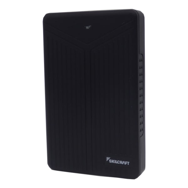SKILCRAFT Portable External Hard Drive, 2TB, Black