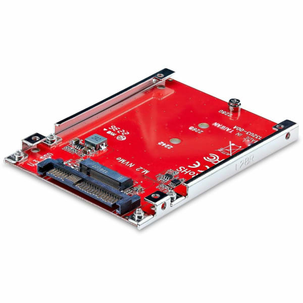StarTech.com M.2 to U.3 Adapter, For M.2 NVMe SSDs, PCIe M.2 Drive to 2.5inch U.3 (SFF-TA-1001) Host Adapter/Converter, TAA Compliant