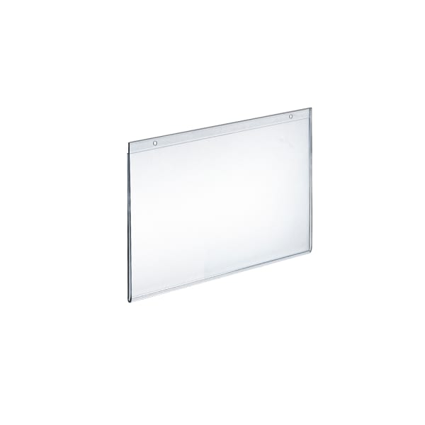 Azar Displays Wall-Mount U-Frame Acrylic Sign Holders, 8in x 10in, Clear, Pack Of 10