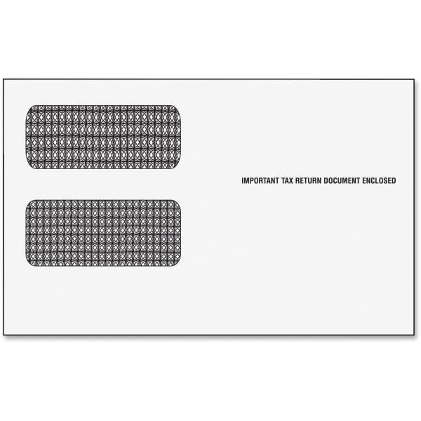 TOPS Double-Window Tax Form Envelopes, Pack Of 24