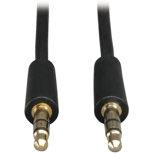 Eaton Tripp Lite Series 3.5mm Mini Stereo Audio Cable for Microphones, Speakers and Headphones (M/M), 3 ft. (0.91 m) - Audio cable - mini-phone stereo 3.5 mm male to mini-phone stereo 3.5 mm male - 3 ft - black