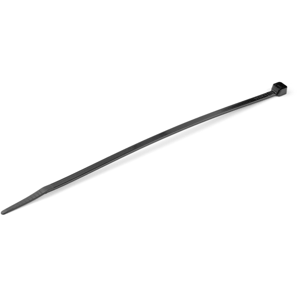 StarTech.com 100 Pack 8in Cable Ties - Black Large Nylon/Plastic Zip Ties Adjustable Network Cable Wraps UL TAA