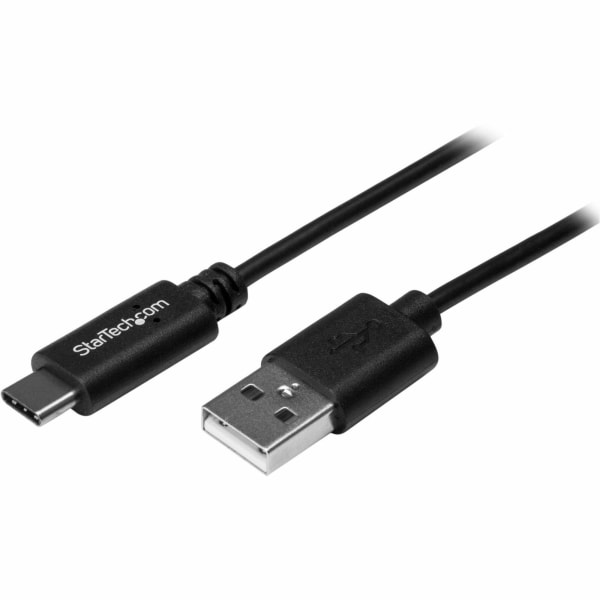 StarTech.com 0.5m USB C to USB A Cable - M/M - USB 2.0 - USB-C Charger Cable - USB 2.0 Type C to Type A Cable - First End: 1 x Type A Male USB - Second End: 1 x Type C Male USB - 60 MB/s - Shielding - Nickel Plated Connector - Black