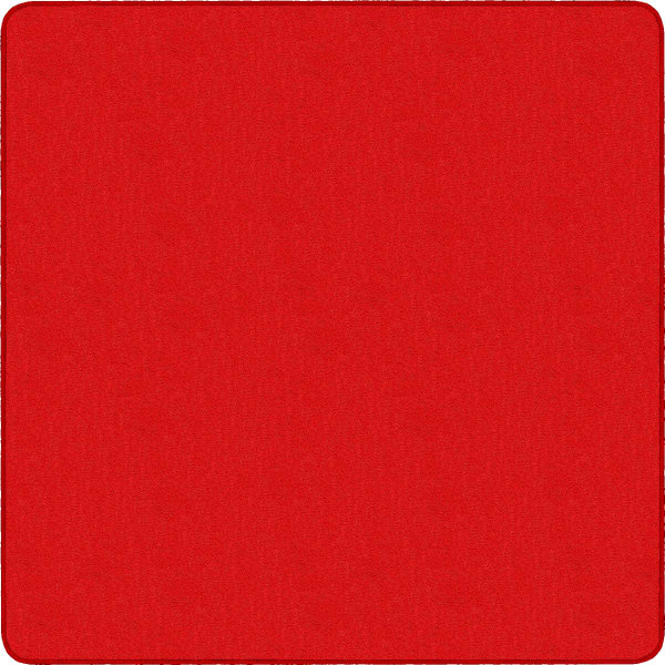 Flagship Carpets Americolors Rug, Square, 6ft x 6ft, Rowdy Red