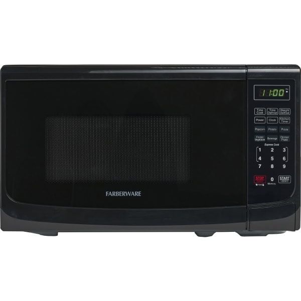 Farberware Classic 0.7 Cu Ft Countertop Microwave, Black