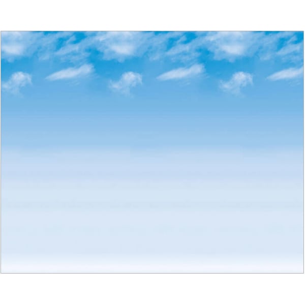 Pacon Fadeless Bulletin Board Art Paper, Wispy Clouds, 48in x 12ft, Pack Of 4 Rolls