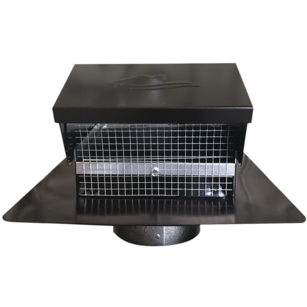 Builders Best GRV Black Galvanized Roof Vent - For Dryer, Bathroom, Kitchen