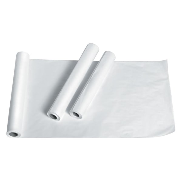 Medline Standard Smooth Exam Table Paper, 18in x 200ft, White, Pack Of 12