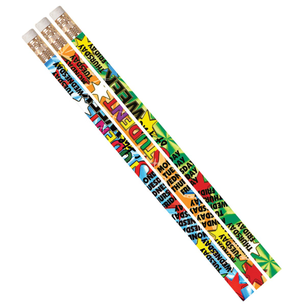 Musgrave Pencil Co. Motivational Pencils, 2.11 mm, #2 Lead, Student Of The Week, Multicolor, Pack Of 144