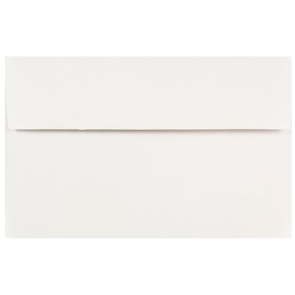 JAM Paper Booklet Invitation Envelopes, A10, Gummed Seal, Regular White, Pack Of 25