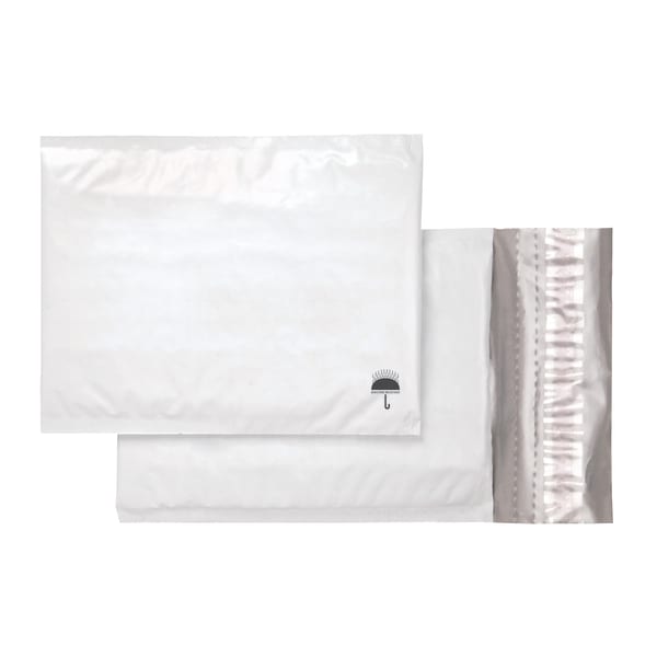 Office Depot Brand Poly Bubble Mailer, Size #0, 6in x 9in, White