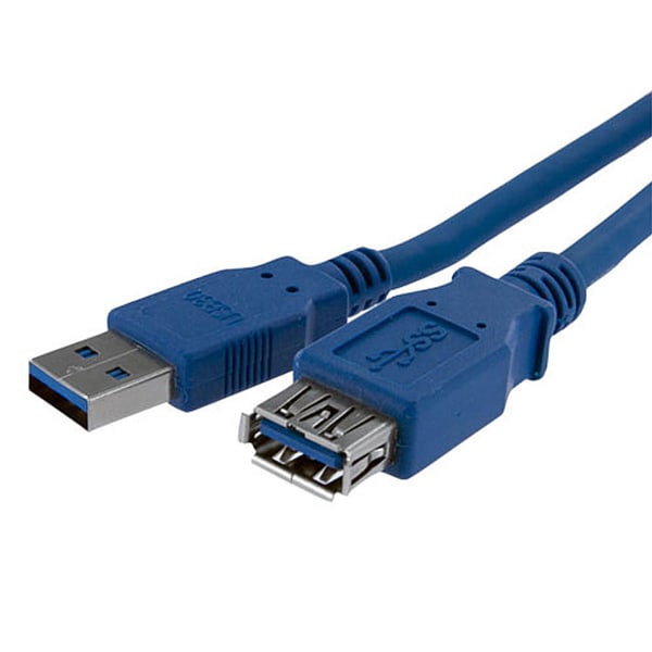StarTech.com 1m Blue SuperSpeed USB 3.0 Extension Cable A to A - M/F - 3.28 ft USB Data Transfer Cable - USB3SEXT1M