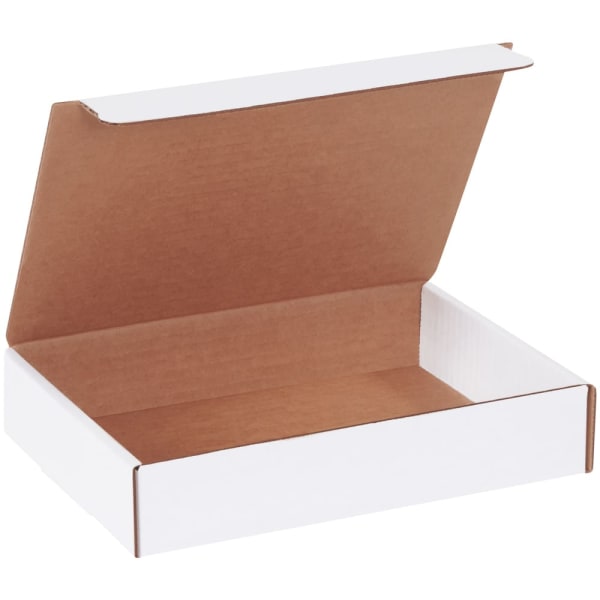 Partners Brand Literature Mailers 9in x 6 1/2in x 1 3/4in, White, Bundle of 50