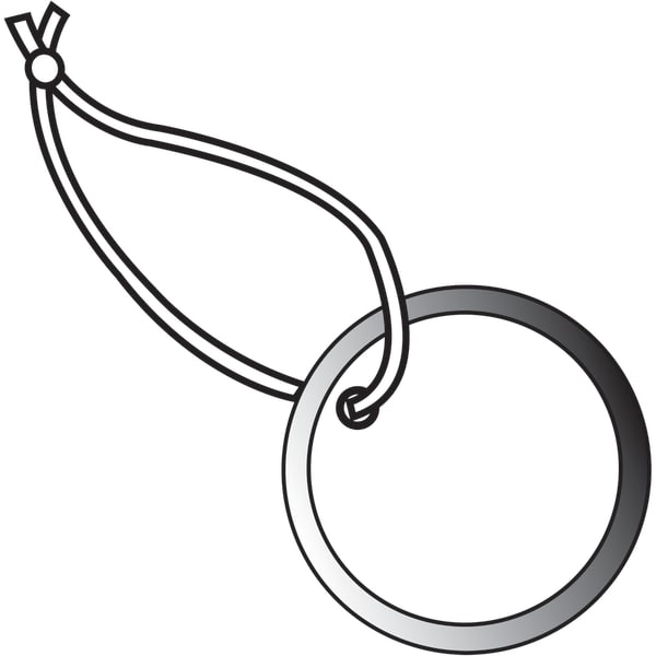 Partners Brand Metal Rim Tags, 100% Recycled, 1 1/2in, White, Case Of 100