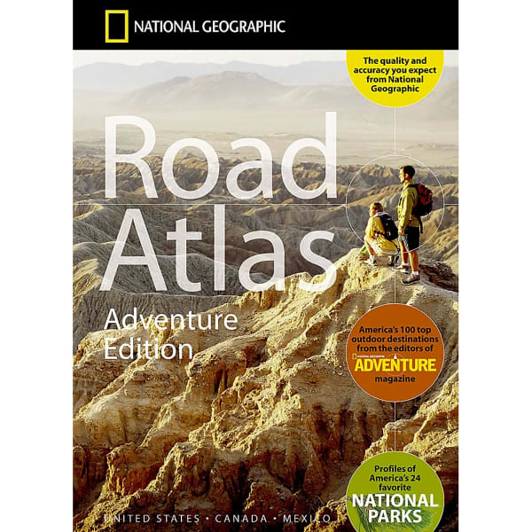 National Geographic Road Atlas 2024: Adventure Edition, United States, Canada, Mexico, 11in x 15in