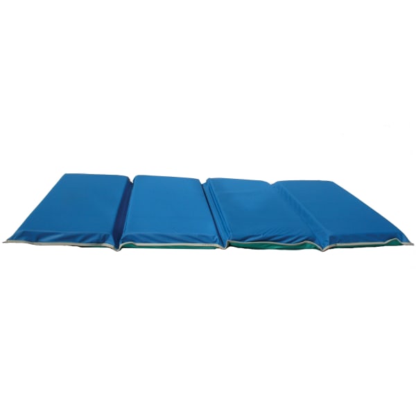 Peerless Plastics Heavy-Duty KinderMat, 2inH x 24inW x 48inD, Blue/Gray/Teal, Pre-K - Grade 1