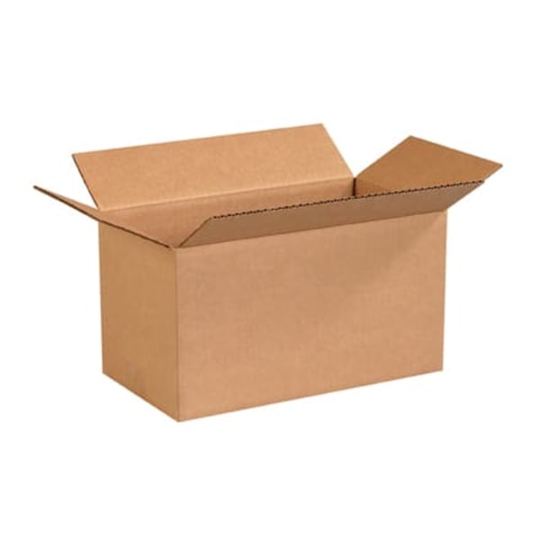 Partners Brand Long Corrugated Boxes, 13in x 7in x 7in, Kraft, Bundle of 25