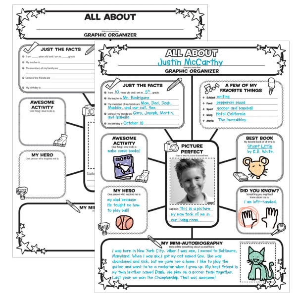 Scholastic Instant Personal Posters - All About Me Web