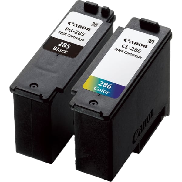 Canon PG-285 Black/CL-286 Tri-Color Standard-Yield Ink Cartridges, Pack Of 2, 6197C004