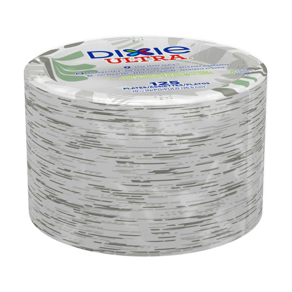 Dixie Ultra Paper Plates, 10-1/8in, Pathways, Pack Of 125 Plates