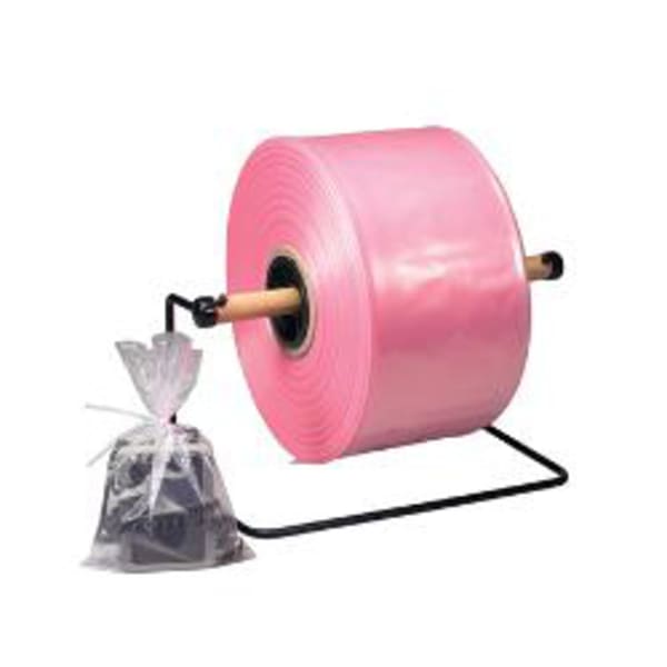 Partners Brand Anti-Static Poly Tubing, 2 Mil, 8in x 2150ft, Pink, 1 Roll