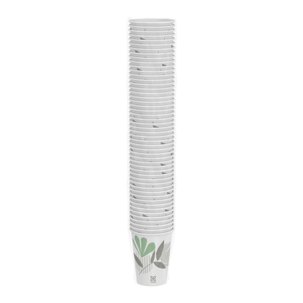 Dixie Paper Hot Cups, 12 Oz, Pathways, Sleeve Of 50 Cups