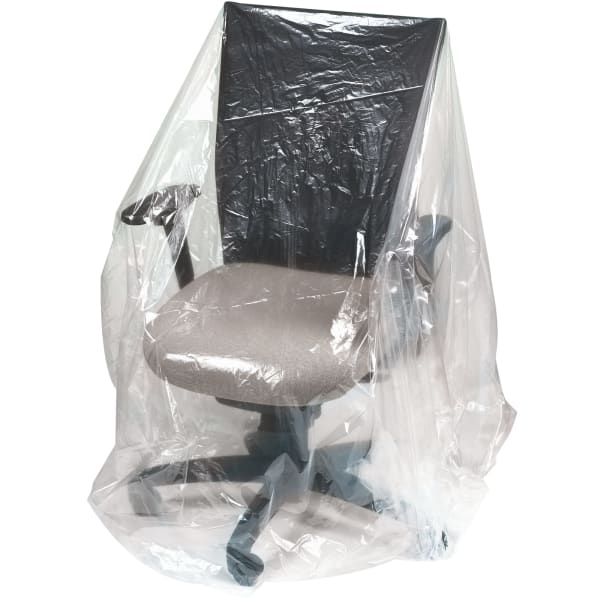 Office Depot Brand Plastic Furniture Covers, 1-Mil, 28in x 17in x 164in, 100 Per Roll