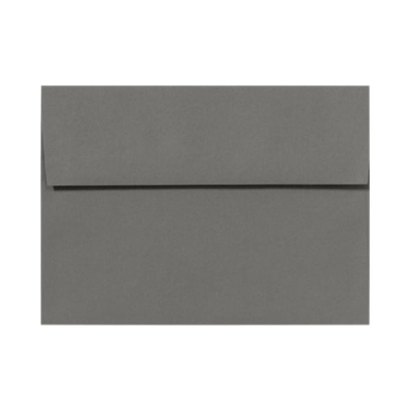 LUX Invitation Envelopes, A7, Peel & Stick Closure, Smoke Gray, Pack Of 50