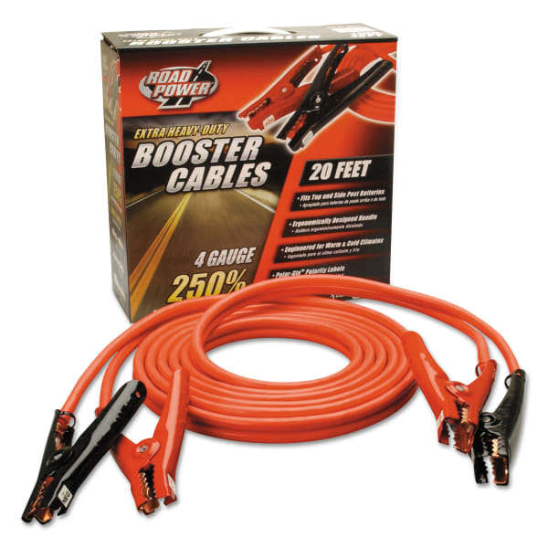 Southwire Automotive Booster Cable, 20ft, 4/1 AWG, Red