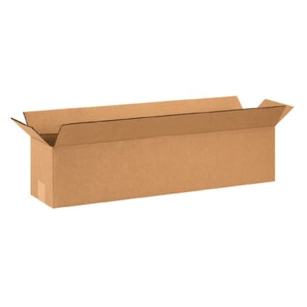 Partners Brand Long Corrugated Boxes, 26in x 6in x 6in, Kraft, Bundle of 25