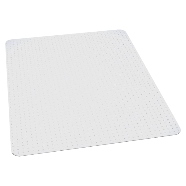 ES Robbins Task Series AnchorBar Carpet Chair Mat, Rectangular, 46inW x 60inD, Clear