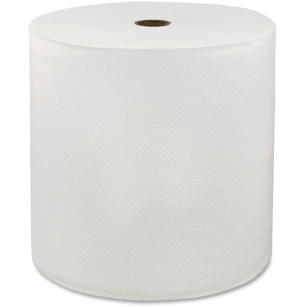 LoCor; Hardwound 1-Ply Paper Towels, 850ft Per Roll, Pack Of 6 Rolls - 1 Ply - 7in Width x 850 ft Length - White - 6 Rolls Per Carton - 6 / Carton