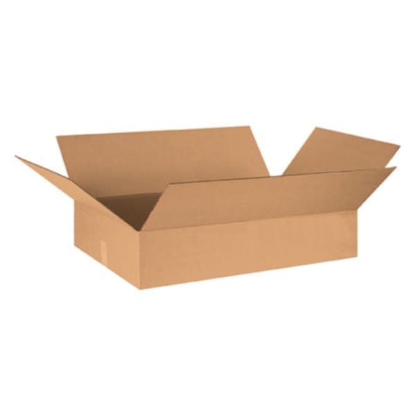 Partners Brand Flat Corrugated Boxes, 30in x 20in x 6in, Kraft, Bundle of 15