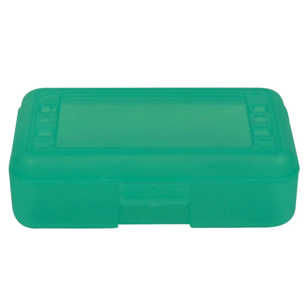 Romanoff Products Pencil Boxes, 8 1/2inH x 5 1/2inW x 2 1/2inD, Lime, Pack Of 12