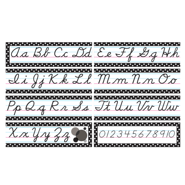 Teacher Created Resources Cursive Mini Bulletin Board Set, Multicolor
