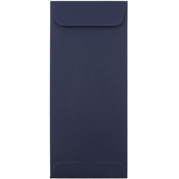 JAM Paper #10 Policy Envelopes, Gummed Seal, Navy Blue, Pack Of 25