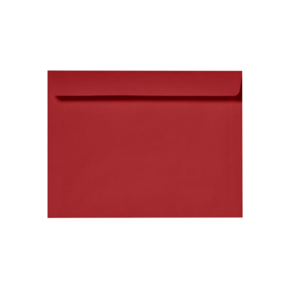 LUX Booklet 6in x 9in Envelopes, Gummed Seal, Ruby Red, Pack Of 1,000