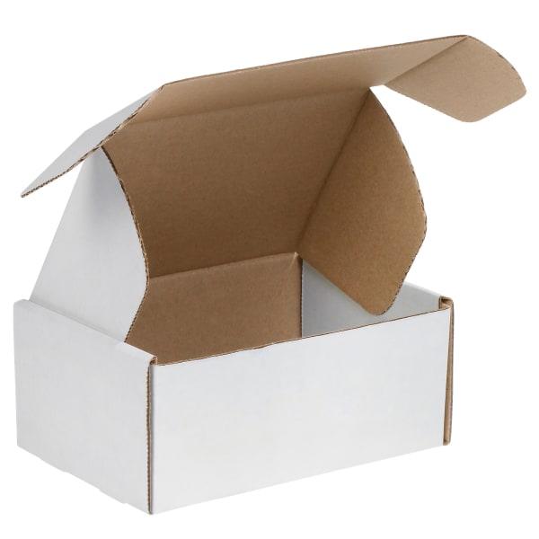 Partners Brand Deluxe Literature Mailers, 12in x 10in x 4in, White, Pack Of 50