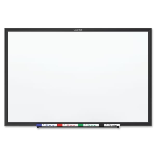 Quartet Classic Magnetic Dry-Erase Whiteboard, 60in x 36in, Aluminum Frame With Black Finish