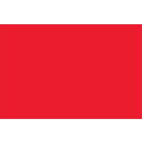 Tape Logic WriteOn Inventory Labels, DL635G, Rectangle, 6in x 4in, Fluorescent Red, Roll Of 500