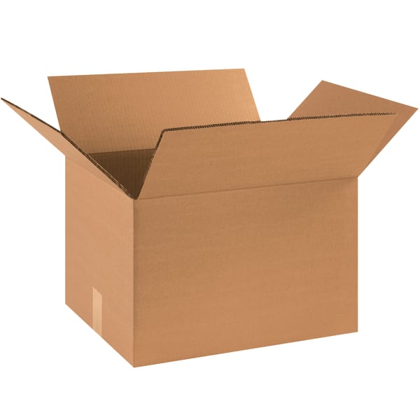 Partners Brand Double-Wall Heavy-Duty Corrugated Cartons, 18in x 14in x 10in, Kraft, Box Of 15