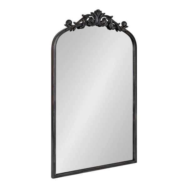 Uniek Kate And Laurel Arendahl Arched Mirror, 30-3/4inH x 19inW x 1-1/2inD, Black