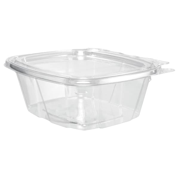 Dart ClearPac Containers, 5 1/2inH x 4 15/16inW x 2 1/4inD, 0.5 Qt, Clear, Pack Of 200 Containers