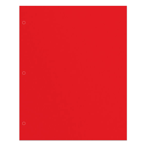 Office Depot Brand 2-Pocket School-Grade Paper Folder, Letter Size, Red