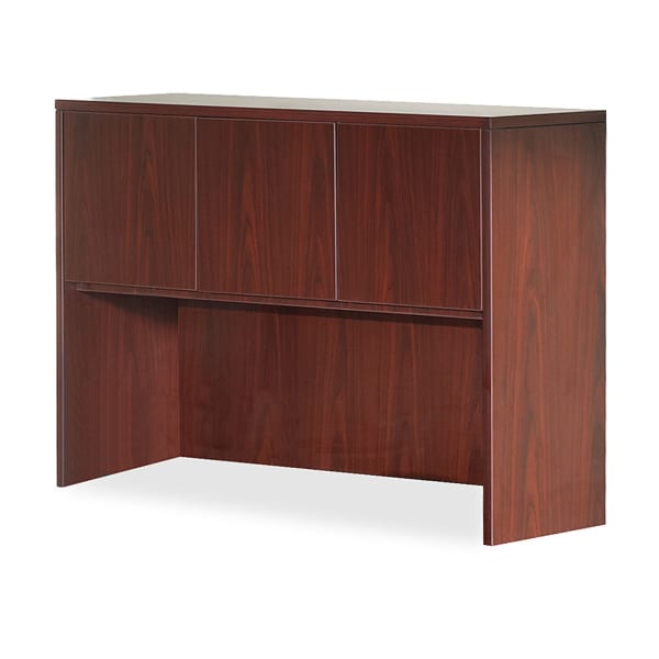 Lorell Essentials Series Hutch, 60inW, Mahogany